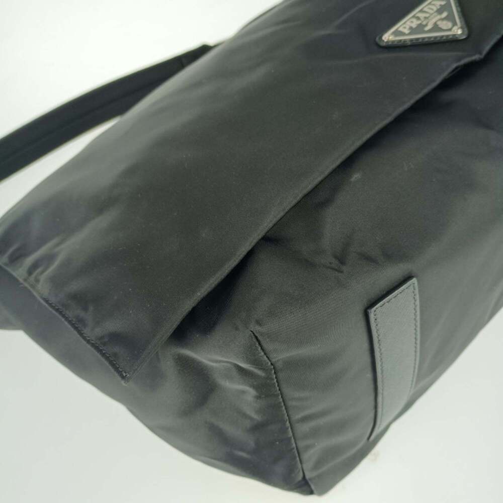 PRADA Black Leather Shoulder Bag - Picture 4 of 9